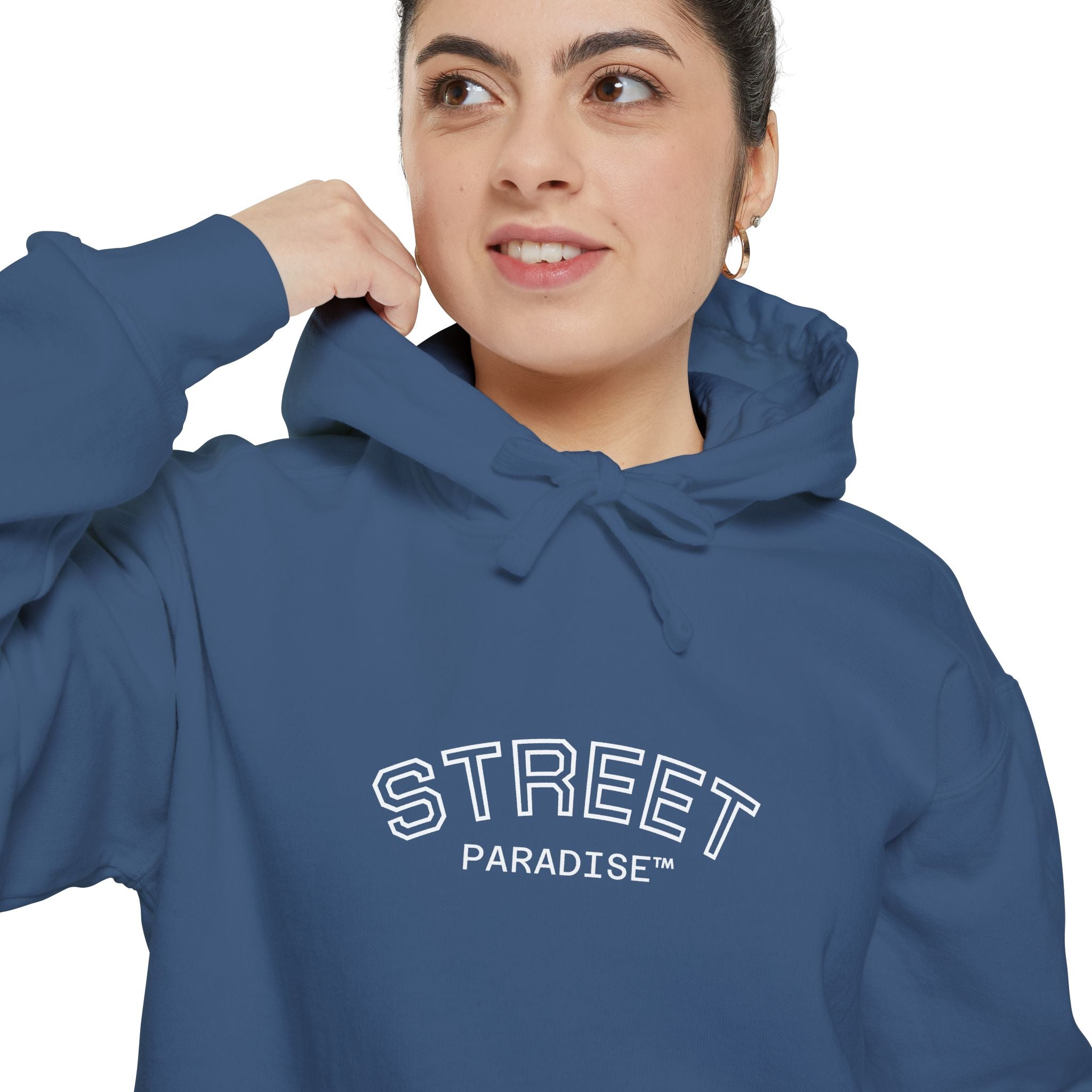 Street Paradise Hoodie — Garment-Dyed Cozy Pullover