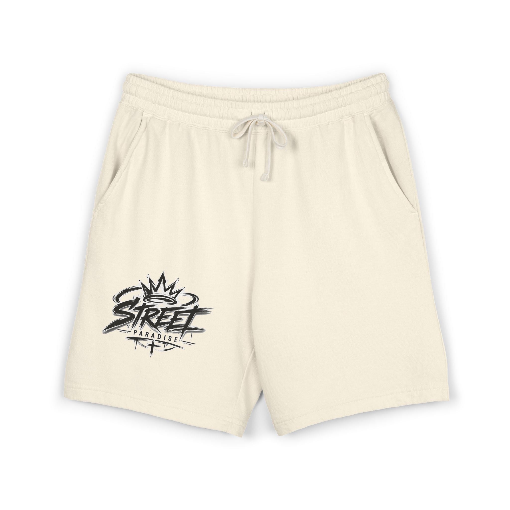 Street Crown Fleece Sweat Shorts — Garment-Dyed Lightweight Lounge Shorts
