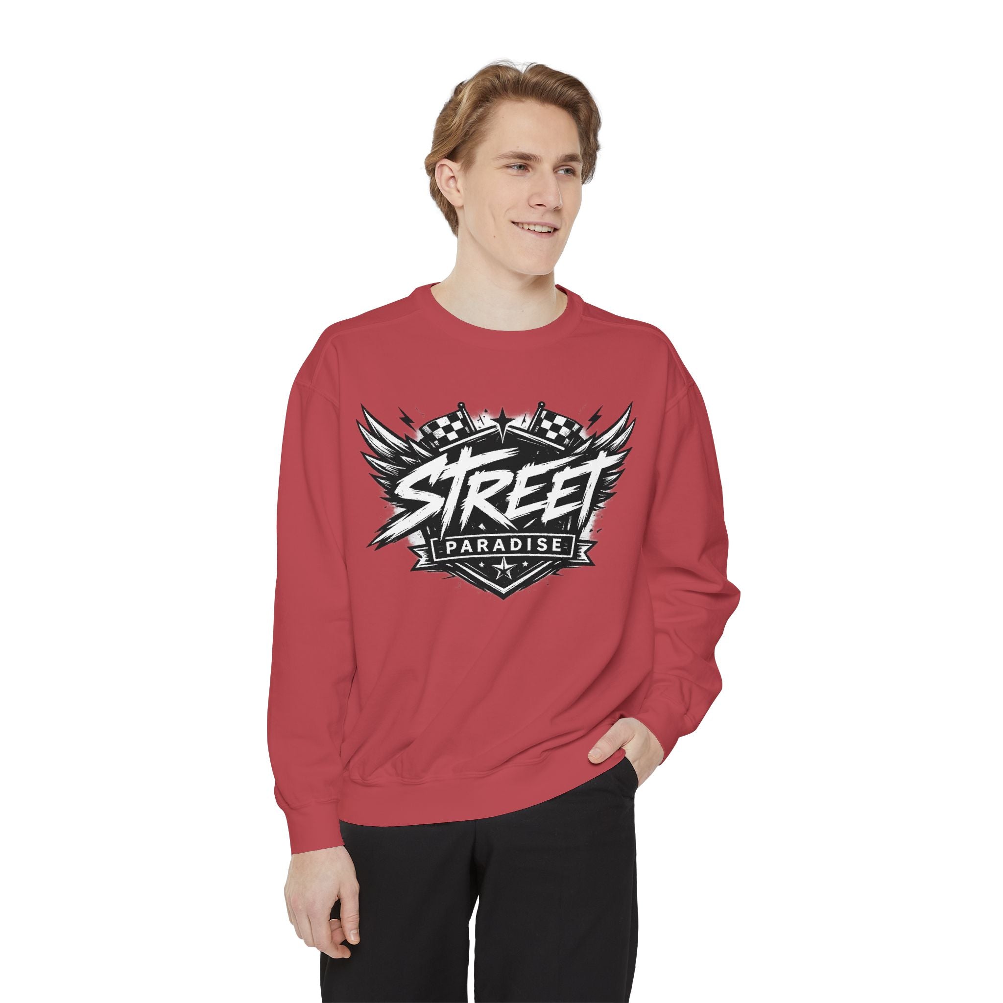 Street Paradise Graphic Sweatshirt — Retro Urban Crewneck