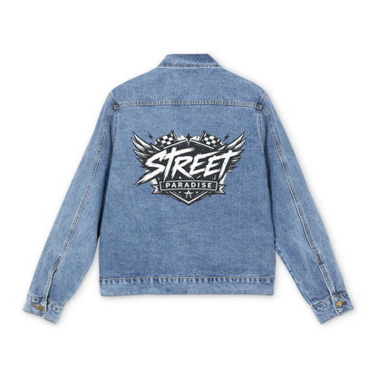 Denim Jacket — Street Vibes Back Print Men&
