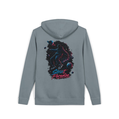 Street Paradise Hoodie — Retro Neon Skate Graphic Pullover