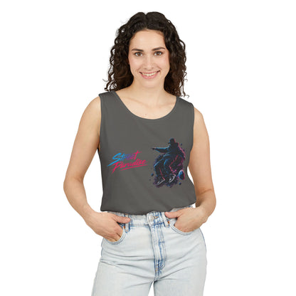 Street Paradise Skate Tank Top — Retro Vaporwave Skateboard Graphic Tank