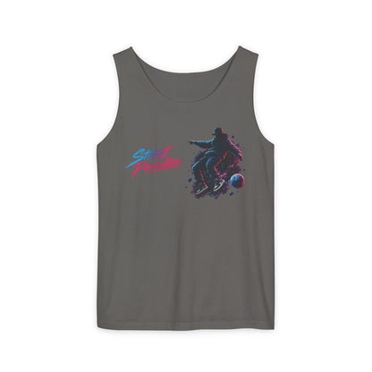 Street Paradise Skate Tank Top — Retro Vaporwave Skateboard Graphic Tank