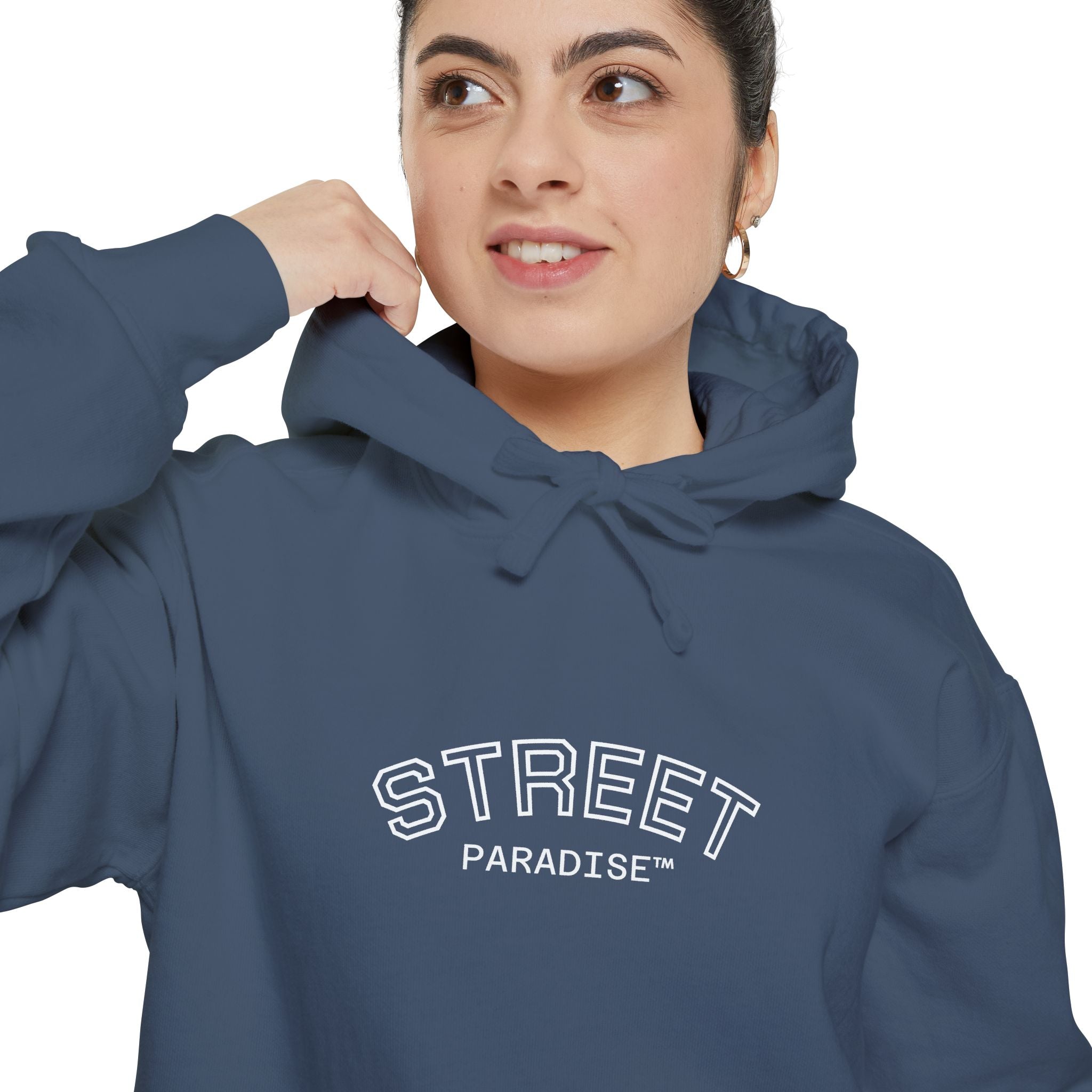 Street Paradise Hoodie — Garment-Dyed Cozy Pullover