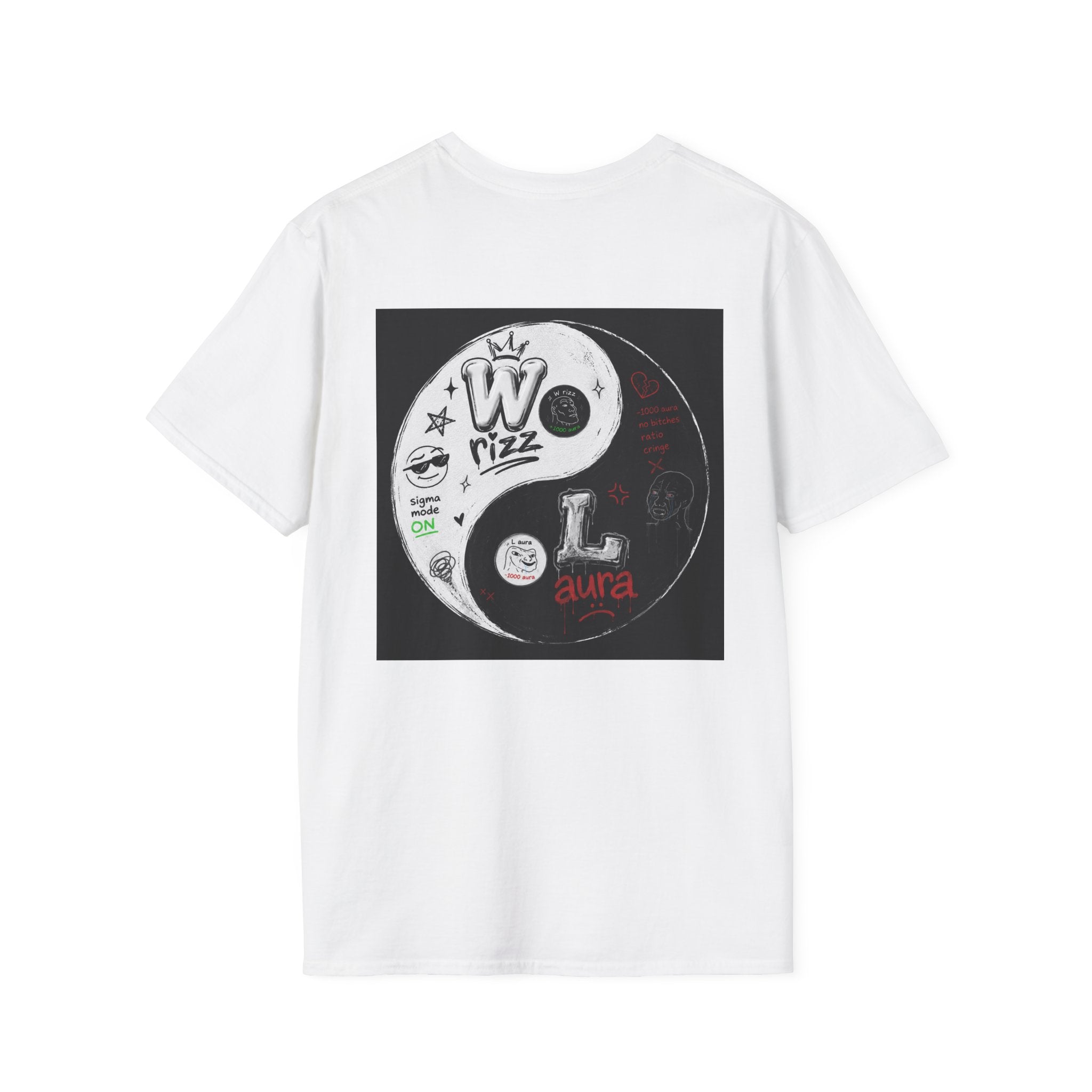 Moon & Waves Pocket T‑Shirt — 'We Ride the Light' Minimal Surf Graphic