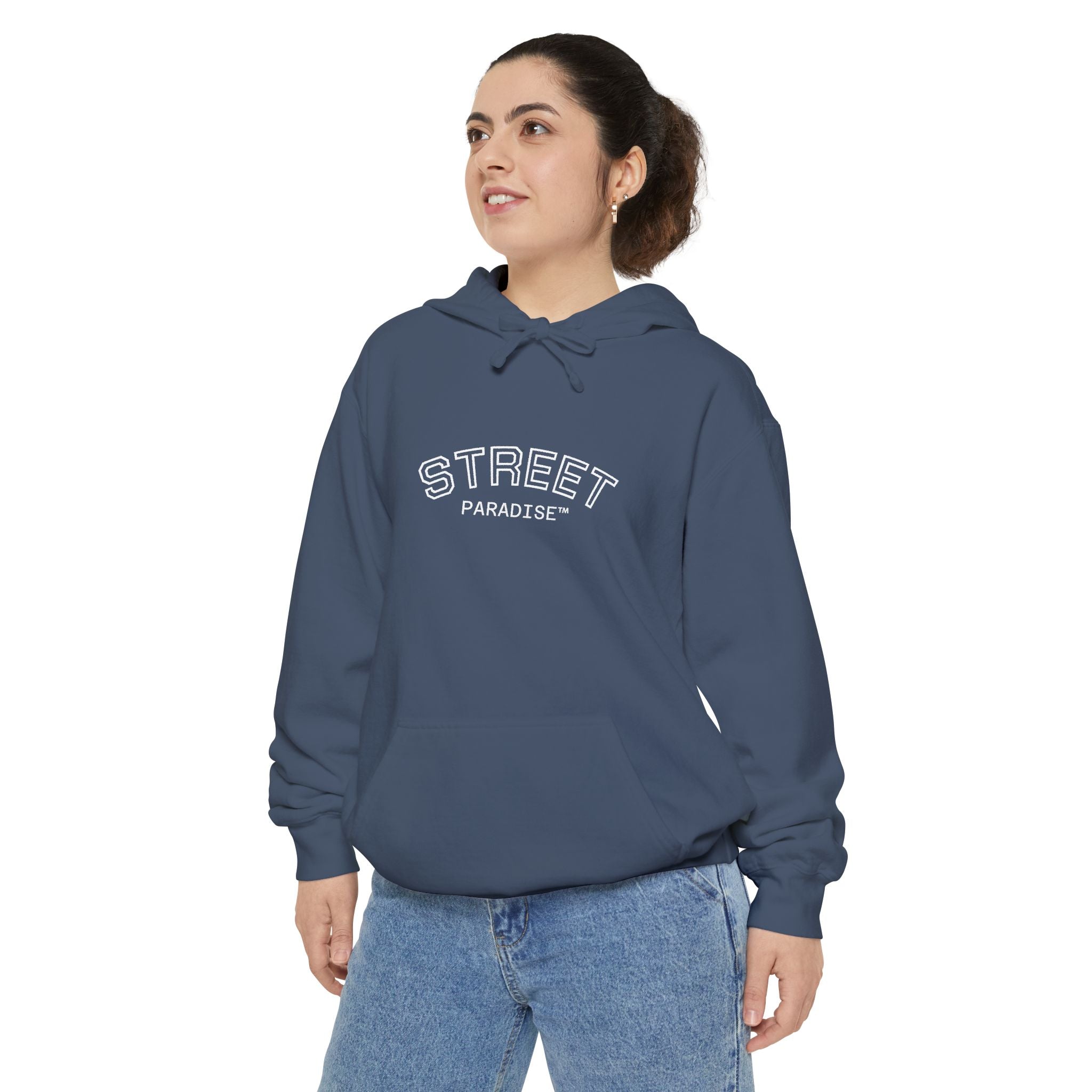 Street Paradise Hoodie — Garment-Dyed Cozy Pullover