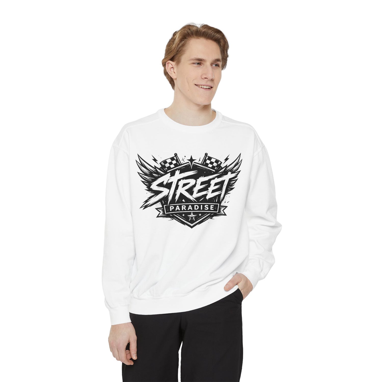 Street Paradise Graphic Sweatshirt — Retro Urban Crewneck
