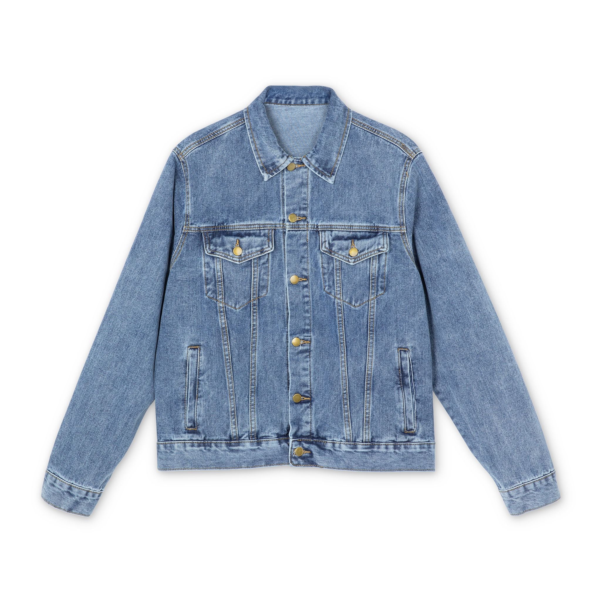 Denim Jacket — Street Vibes Back Print Men&