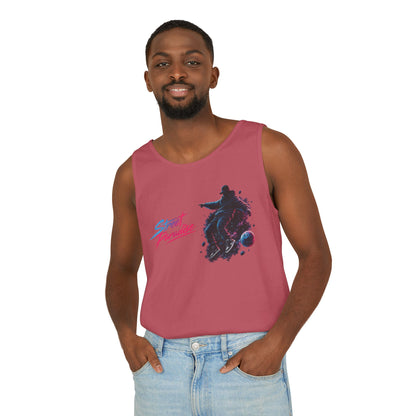 Street Paradise Skate Tank Top — Retro Vaporwave Skateboard Graphic Tank