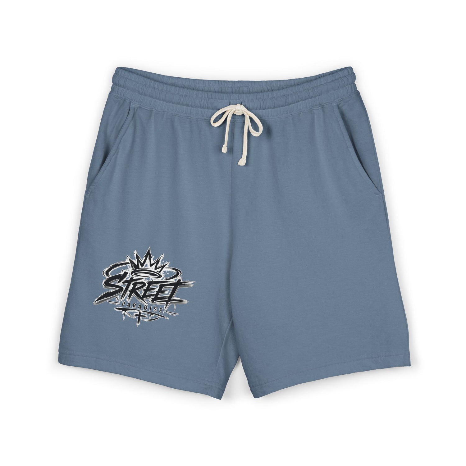 Street Crown Fleece Sweat Shorts — Garment-Dyed Lightweight Lounge Shorts