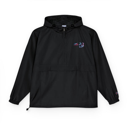 Champion Packable Anorak Jacket — Small Floral Logo Windbreaker
