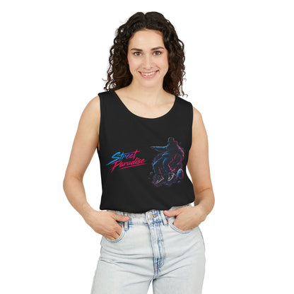 Street Paradise Skate Tank Top — Retro Vaporwave Skateboard Graphic Tank