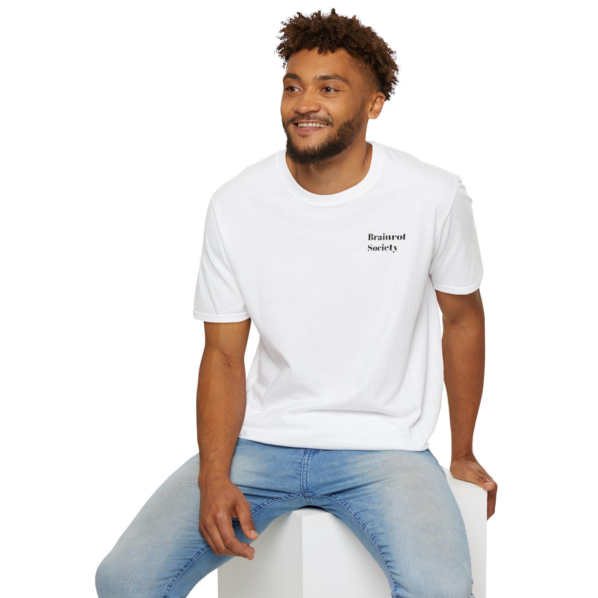 Brainrot Society Minimalist Chest Logo T-Shirt
