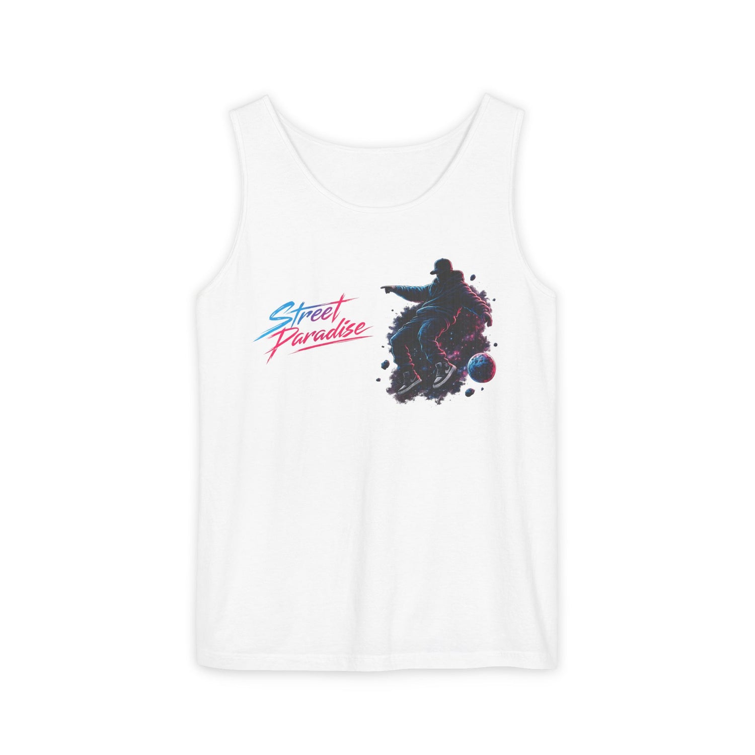 Street Paradise Skate Tank Top — Retro Vaporwave Skateboard Graphic Tank