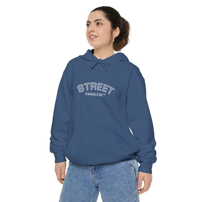 Street Paradise Hoodie — Garment-Dyed Cozy Pullover