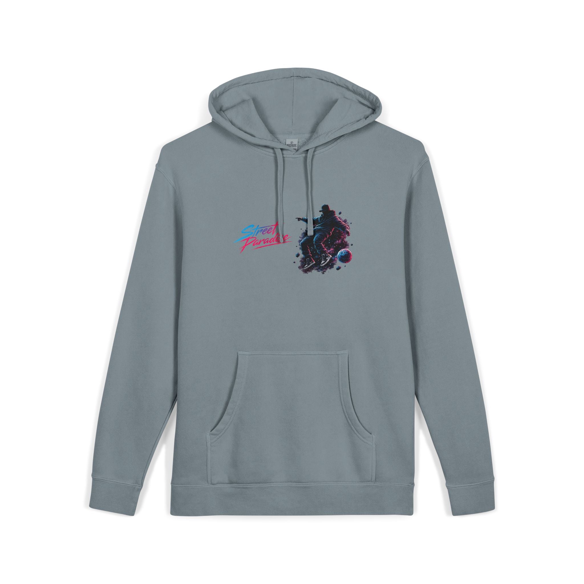 Street Paradise Hoodie — Retro Neon Skate Graphic Pullover