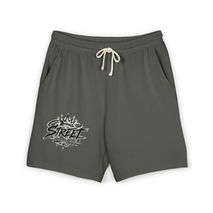 Street Crown Fleece Sweat Shorts — Garment-Dyed Lightweight Lounge Shorts