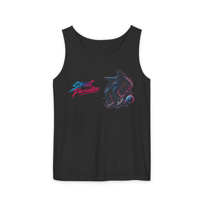 Street Paradise Skate Tank Top — Retro Vaporwave Skateboard Graphic Tank