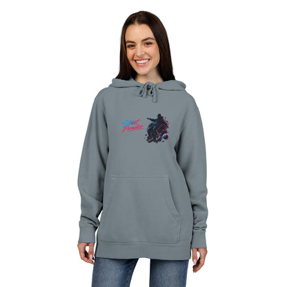 Street Paradise Hoodie — Retro Neon Skate Graphic Pullover