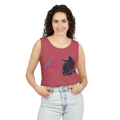 Street Paradise Skate Tank Top — Retro Vaporwave Skateboard Graphic Tank