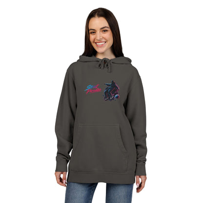 Street Paradise Hoodie — Retro Neon Skate Graphic Pullover