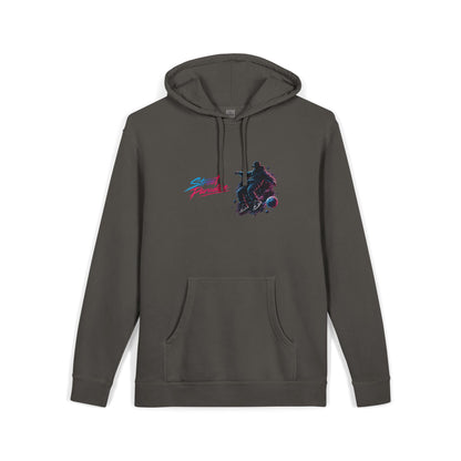 Street Paradise Hoodie — Retro Neon Skate Graphic Pullover
